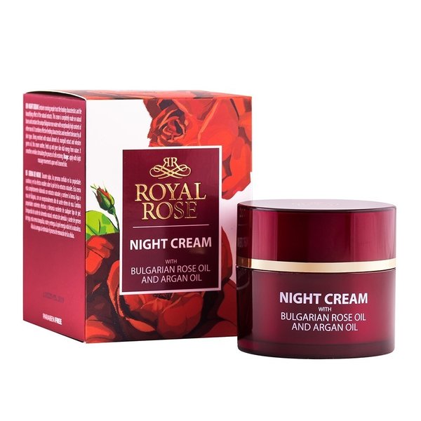 Nachtcreme Royal Rose mit Rosen- & Arganöl