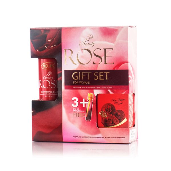 Beauty  Rose  Giftset 3+1