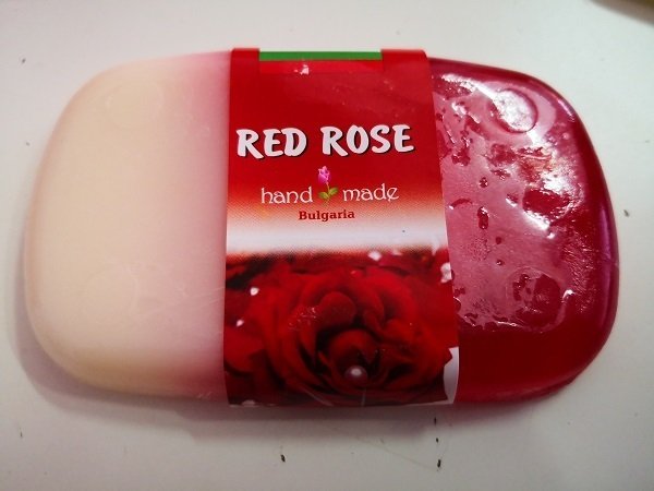 HANDMADE GLYCERIN SOAP Red ROSE